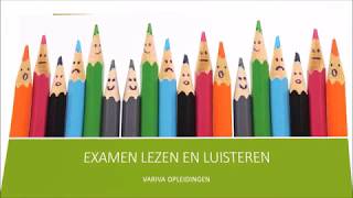 Examen Nederlands  Lezen en Luisteren [upl. by Yssirk]