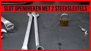 Slot openbreken met 2 steeksleutels [upl. by Hungarian]