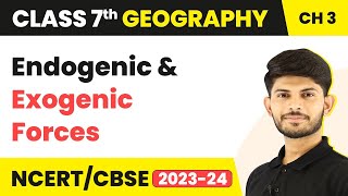 Endogenic and Exogenic Forces  Our Changing Earth  Class 7 Geography [upl. by Reprah235]