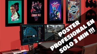 COMO HACER UN PÓSTER PROFESIONAL EN 3 MIN FÁCIL  BLOCK POSTER [upl. by Benton308]