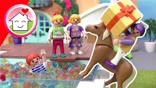 Playmobil Film Familie Hauser  Rosabellas Angeberparty  Video für Kinder [upl. by Inat225]