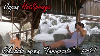 hot springmix spaJAPANESE No 1 Spacious Private Onsen Okuhida quotYarinosatoquot [upl. by Mercie231]