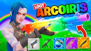 RETO DEL LOOT ARCOÍRIS PARA GANAR EN FORTNITE 🌈 [upl. by Feodor291]