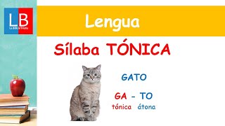 Sílaba TÓNICA para niños ✔👩‍🏫 PRIMARIA [upl. by Tallbott]