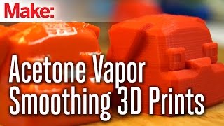 Vapor Smoothing 3D printed objects with acetone [upl. by Annahoj]