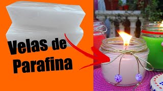 Como hacer VELAS con PARAFINA [upl. by Renell994]