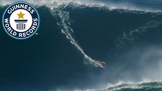 Largest wave surfed  Guinness World Records [upl. by Toshiko]