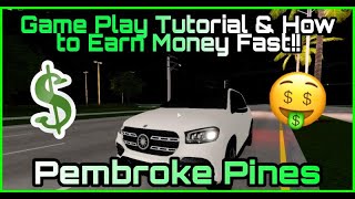 Pembroke Pines FL Roblox l How to make money FAST amp game play tutorial [upl. by Ennaillij]