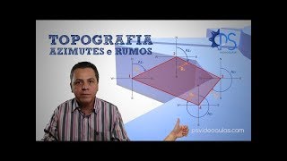 ENGENHARIA TOPOGRAFIA SURVEYING  Tutorial Azimute e Rumo Azimuth and Bearing [upl. by Laurice542]