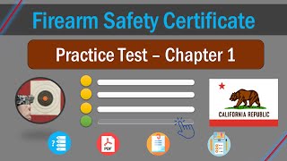 Chapter 1 FSC Practice Test California Firearm Safety Certificate [upl. by Darin]