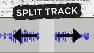 How to split audio in audacity [upl. by Indyc]