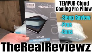 Tempurpedic Cooling Pro Pillow  Sleep Review [upl. by Ecenaj]