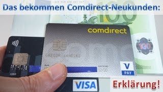 Comdirect Neukunde ► 2 Karten und 100 Euro Prämie [upl. by Ennyl]