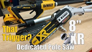 DEWALT 20Volt XR Brushless 8quot Pole Saw Review DCPS620 [upl. by Raffin]