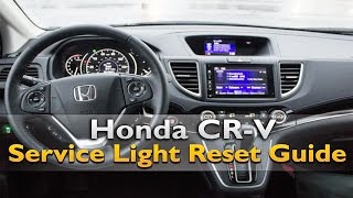 Honda CRV Service Light Reset [upl. by Suiremed88]