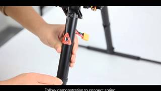 DJI S800 Retractable Landing SkidAssemblyampCalibration [upl. by Arelc]