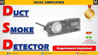 HVAC Training  DUCT SMOKE DETECTOR [upl. by Woodhouse]