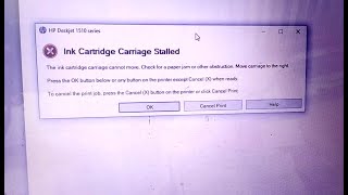 Ink cartridge carriage stalled 100 solved [upl. by Noelle482]