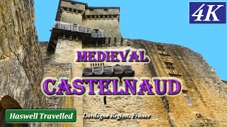 Inside Medieval Chateau de Castelnaud on Dordogne River  France 4K [upl. by Nonac]