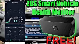 Free Bluetooth OBD2 Vehicle Health Monitor  The Zus Scanner Clear Codes Monitors Vehicle Health [upl. by Irisa916]