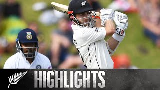 Williamson and Taylor Give NZ Lead  FULL HIGHLIGHTS  BLACKCAPS v India  1st Test  Day 2 2020 [upl. by Penelopa]