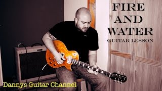 Fire and Water  Free  Paul Kossoff  Blues Rock Guitar Lesson [upl. by Camila]