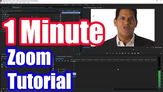 How to Zoom in Adobe Premiere Pro CC Fast Tutorial [upl. by Flip778]