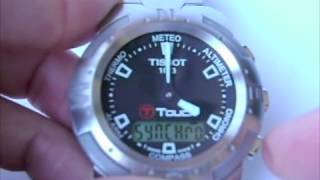 How to synchronize hands of original Tissot T Touch [upl. by Akimal]