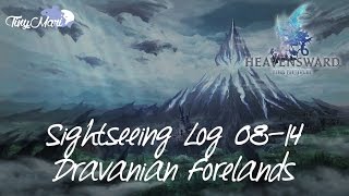 FFXIV Heavensward  Sightseeing Log 0814 at The Dravanian Forelands Visual Guide [upl. by Mansfield]