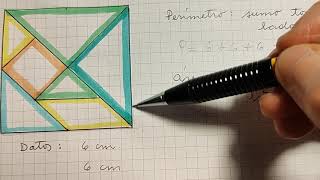 Tangram ÁREA Y PERÍMETRO [upl. by Aihsele]