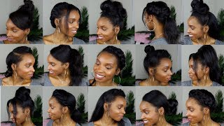 15 HAIRSTYLES FOR STRAIGHT NATURAL HAIR [upl. by Oigimer]