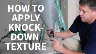 DIY How To Apply Knockdown Texture To Ceilings [upl. by Manvel641]