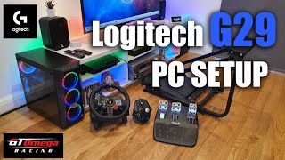 How To Setup Logitech G29 Racing Steering Wheel On A PC [upl. by Ytinirt]