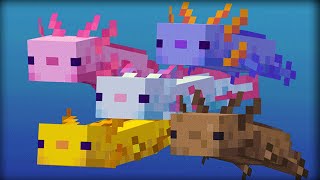 30 Things You Didnt Know About Axolotls in Minecraft [upl. by Ayerdna]