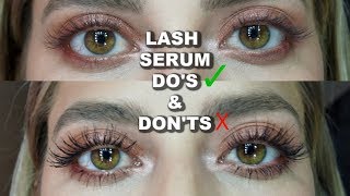 THE TRUTH ABOUT LASH SERUM AND GROWING LONG LASHES [upl. by Yadroc]