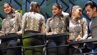 Saiee Manjrekar Joins Salman Khan at Dabangg 3 Promotion – Behind the Scenes Fun [upl. by Oicnoel]