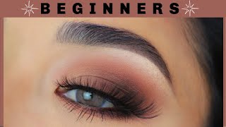 EASY Brown Eyeshadow Tutorial for Beginners [upl. by Gayl]