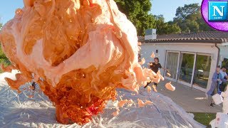 World Record Elephant Toothpaste w David Dobrik [upl. by Yehs341]