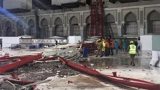 Dozens Killed in Mecca Crane Accident [upl. by Knipe]