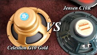 Celestion G10 Gold vs Jensen C10R [upl. by Ahsie44]