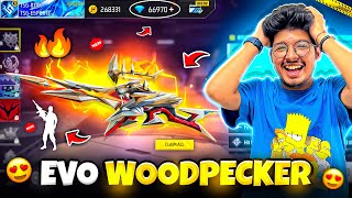 Free Fire New Evo WoodPecker😍 Level 1 To Max In 20000 Diamonds💎 Garena Free Fire [upl. by Dessma]