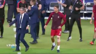 cristiano ronaldo reaction portugal vs france 10 euro 2016 last minute [upl. by Llib]