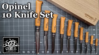 Opinel Carbon Steel 10 Knife Set A Detailed Look and Overview [upl. by Llewellyn921]