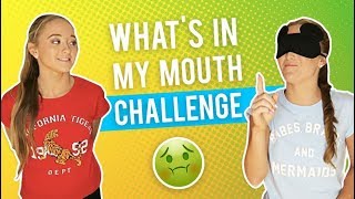 Whats In My Mouth Challenge  The Rybka Twins [upl. by Pryor]