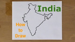 How to Draw Map of India [upl. by Adnohsat]