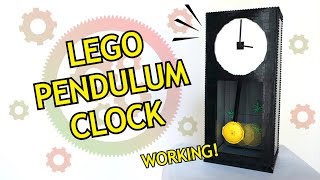 Working LEGO Pendulum Clock  JayKyu Builds [upl. by Refinne529]