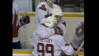 Wayne GretzkyMario Lemieux Highlights  1987 Canada Cup [upl. by Skolnik956]