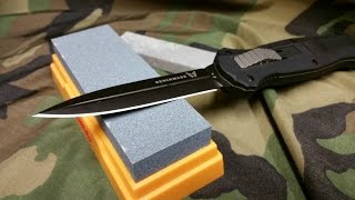 How to Sharpen a Knife Beginners Tutorial [upl. by Lasser]