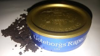 Snus review 8 Göteborgs Rapé Lössnus [upl. by Malanie]