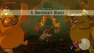 Zelda BOTW  105120 A Brothers Roast  Kayra Mah Shrine Eldin Tower Region [upl. by Ainimre]